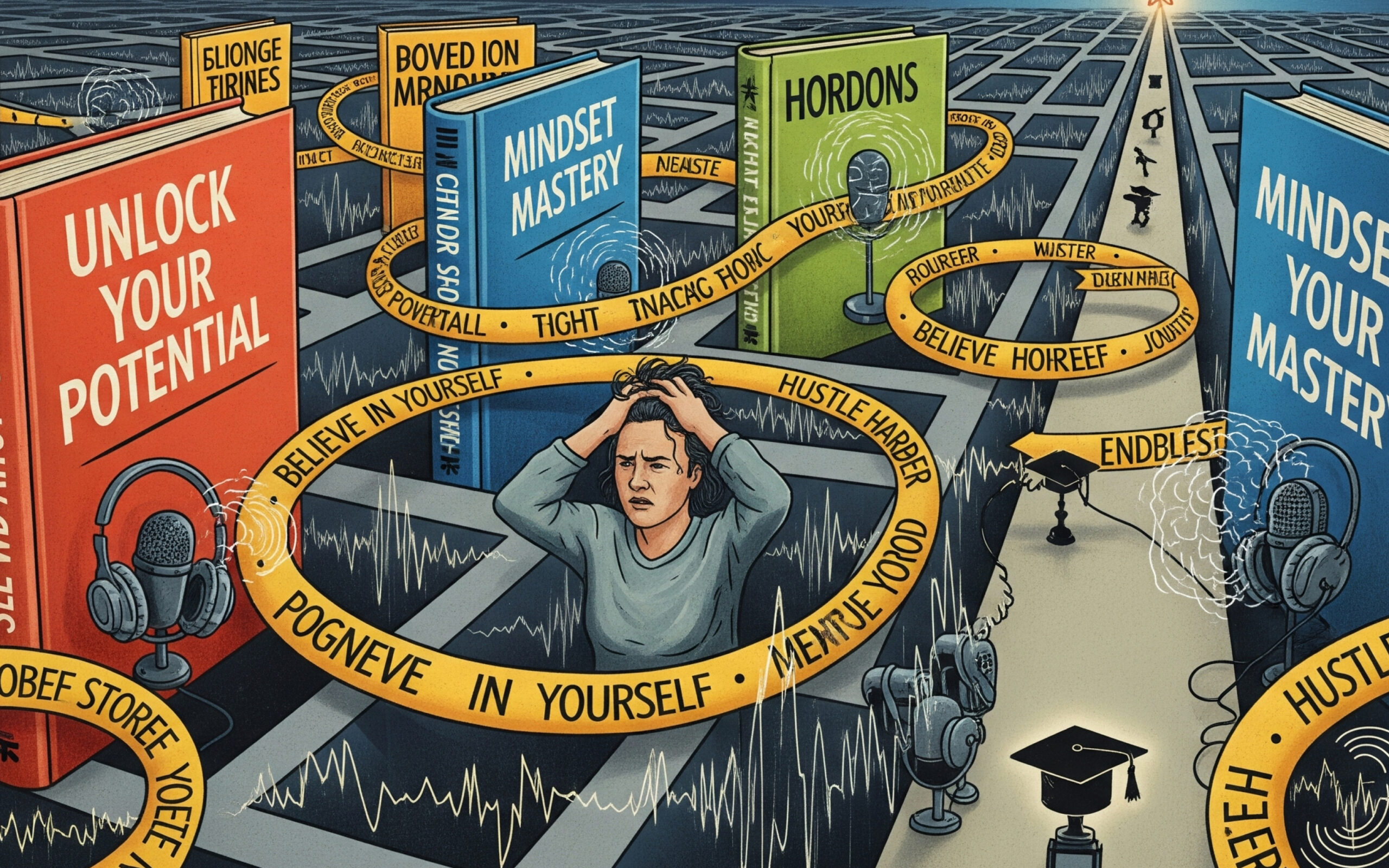 تله‌های توسعه فردی: چرا هرچه بیشتر تلاش می‌کنیم، کمتر نتیجه می‌گیریم؟